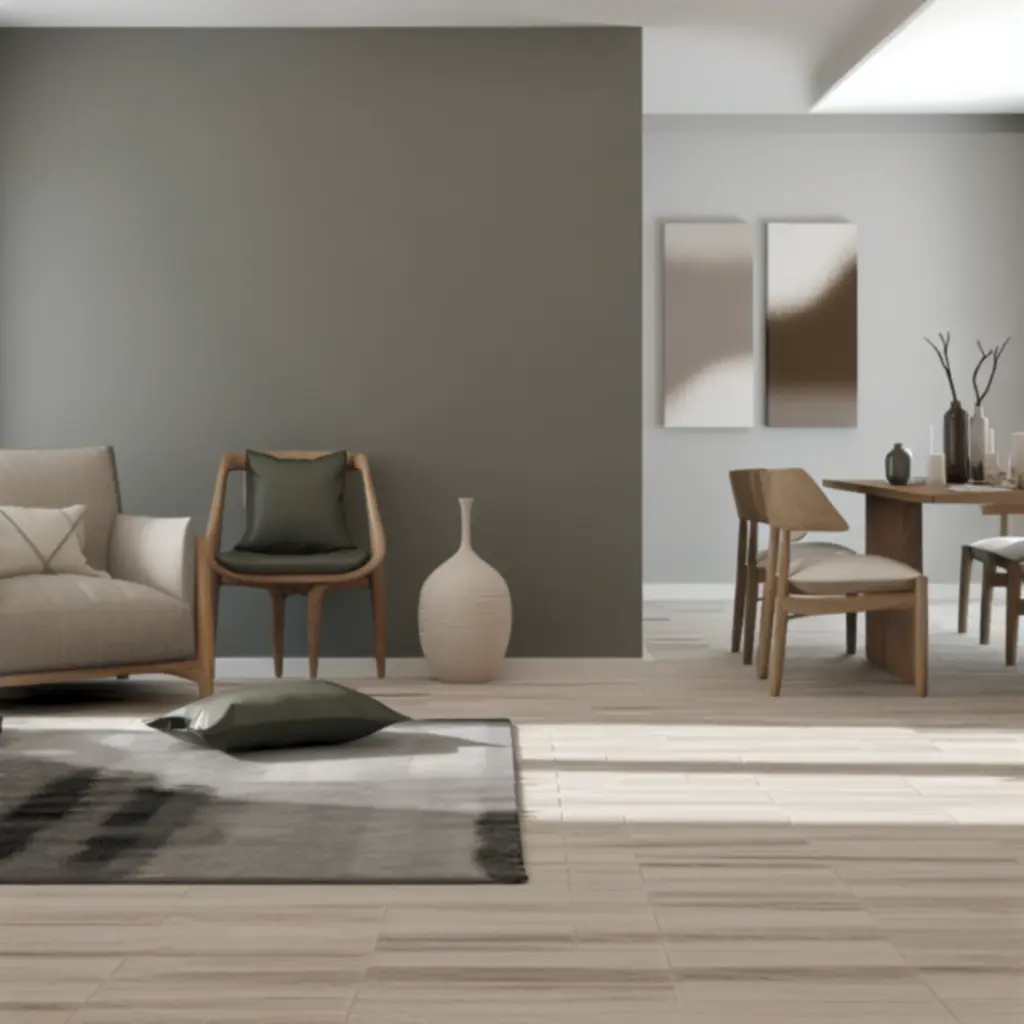 Zbliżenie detalu tkaniny i przeszyć sofy modułowej Olive Comfort