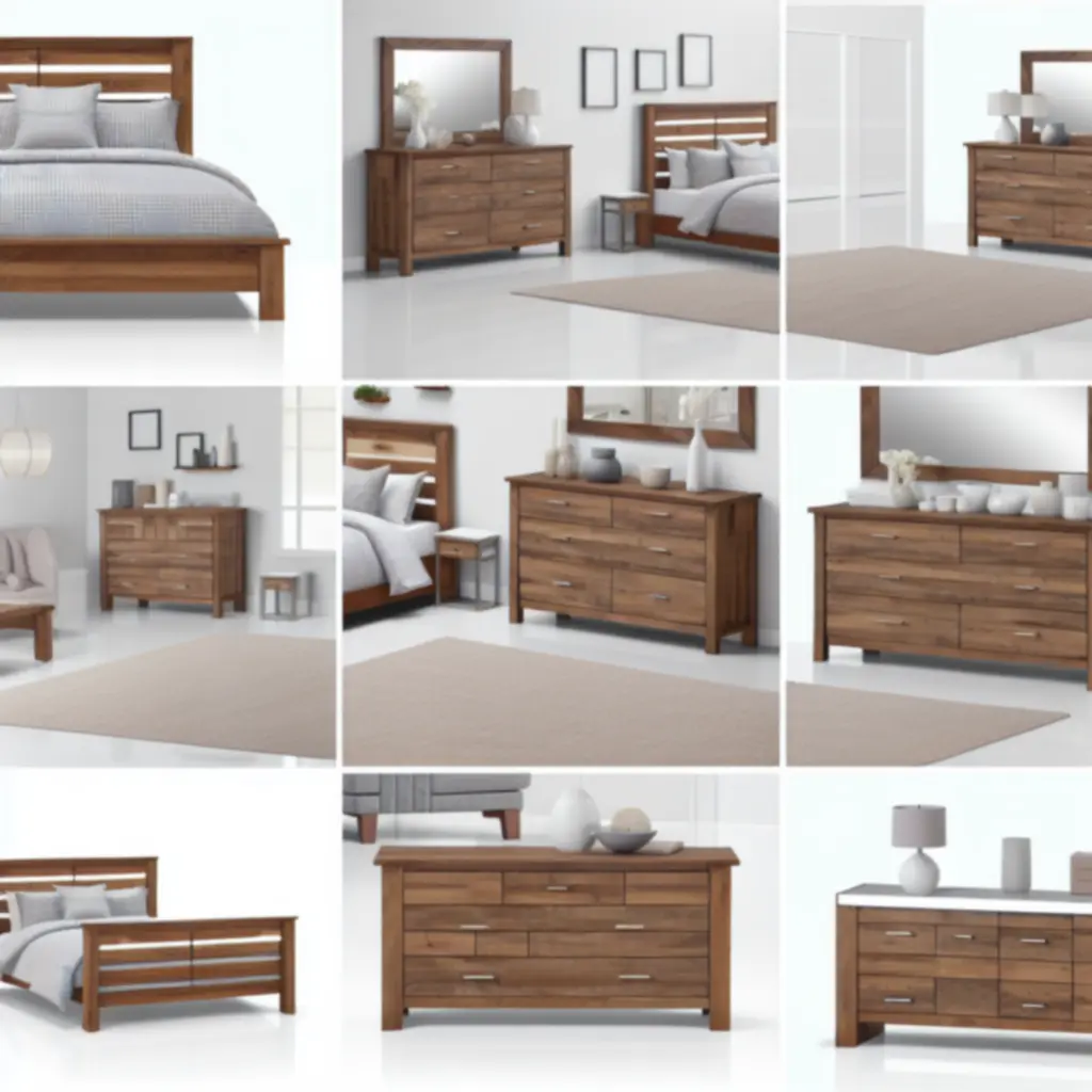 Elegancka sypialnia z łóżkiem tapicerowanym i szafkami nocnymi w nowoczesnym stylu