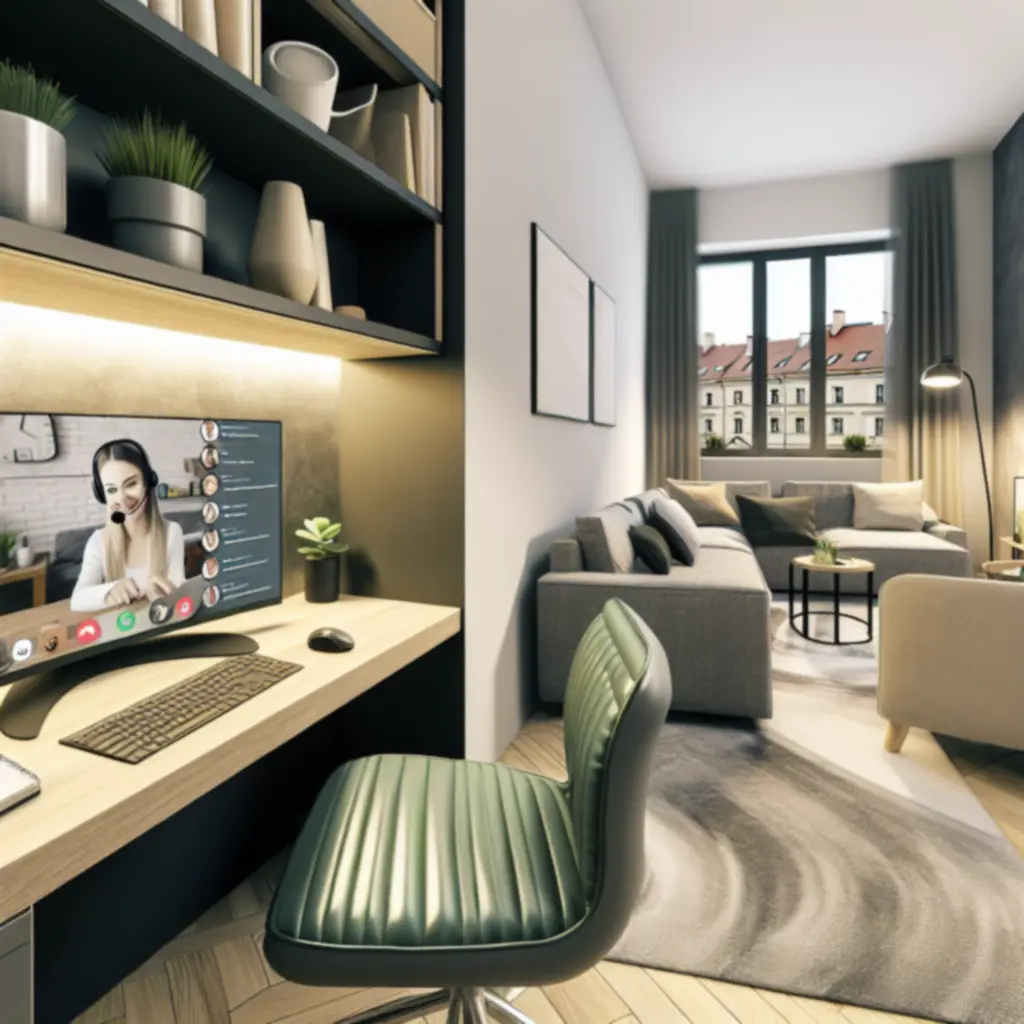 Konsultant obsługi klienta prowadzący czat na żywo