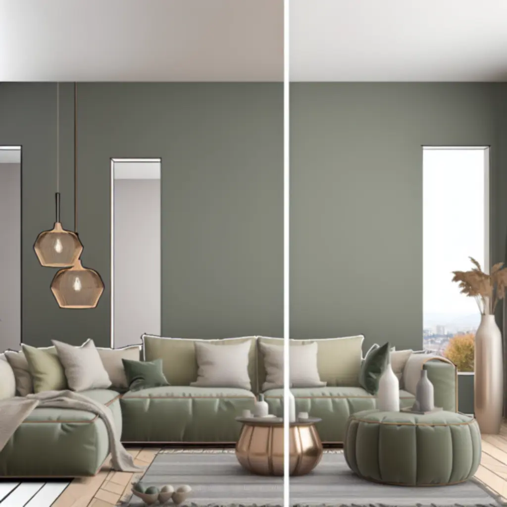 Sofa Linea w nowoczesnym salonie z jasnymi ścianami, dywanem w naturalnym odcieniu i drewnianym stolikiem kawowym.